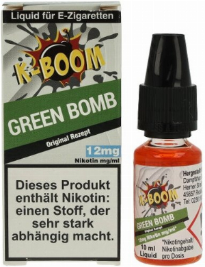 K-BOOM Green Bomb Original Rezept Liquid 10 ml 12mg