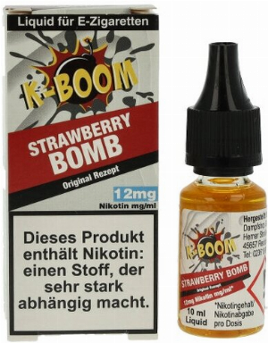 K-BOOM Strawberry Bomb Original Rezept Liquid 10 ml 12mg