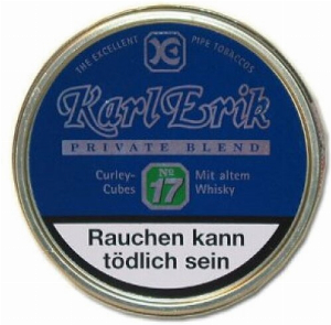 Karl Erik Pfeifentabak Private Blend No. 17 100g Dose