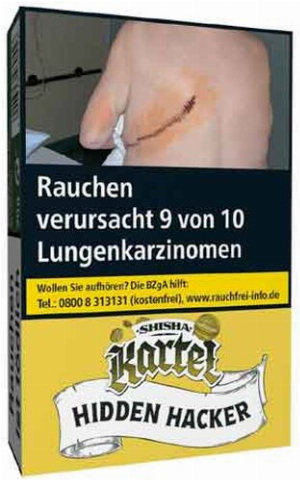Kartel HIDDEN HACKER 25g Shisha Tabak