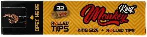 King Monkey 32 King Size Slim mit 32 Filter Tips Rolled Tips