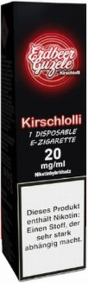 Kirschlolli Erdbeer Guzele Einweg E-Zigarette 20mg