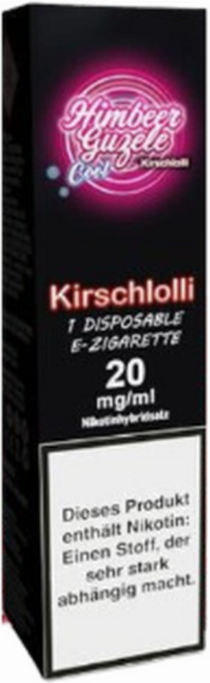 Kirschlolli Himbeer Guzele Cool Einweg E-Zigarette 0mg