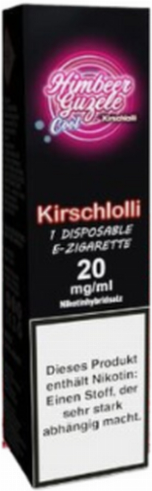 Kirschlolli Himbeer Guzele Cool Einweg E-Zigarette 20mg