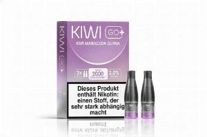 KIWI GO+ - Prefilled Pods (2 Stück) - Kiwi Maracuja Guava - 20mg/ml