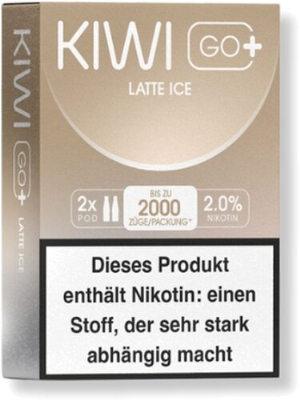 KIWI GO+ Prefilled Pods Latte Ice 2x2ml 20mg