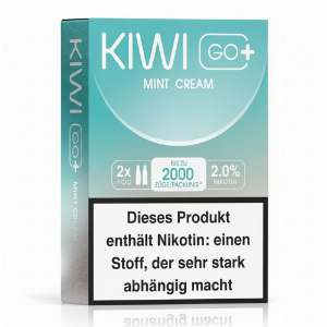 KIWI GO+ Prefilled Pods Mint Cream 2x2ml 20mg