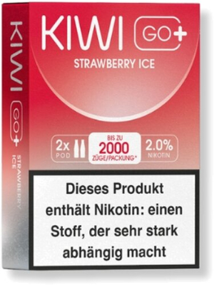 KIWI GO+ Prefilled Pods Strawberry Ice 2x2ml 20mg