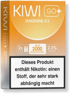 KIWI GO+ Prefilled Pods Tangerine Ice 2x2ml 20mg