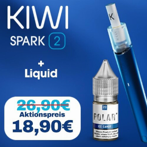 KIWI Spark 2 Kit Aktion - 1 Gerät und 1 Liquid