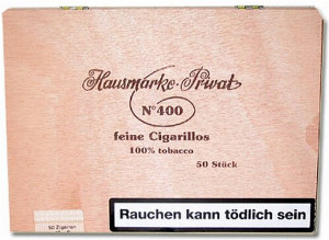 Kleinlagel Zigarillos Hausmarke Sumatra No. 400, 50er