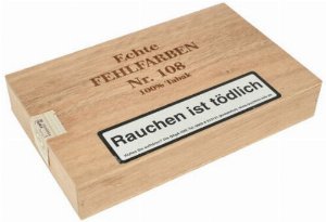 Kleinlager Zigarren Echte Fehlfarben 108 Sumatra 25er