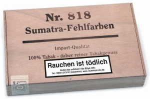 Kleinlagel Zigarren Fehlfarben Nr. 818 Sumatra 25er