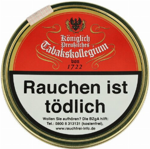 Königlich Preußisches Tabakskollegium Pfeifentabak Rot 1722 - 100g Dose