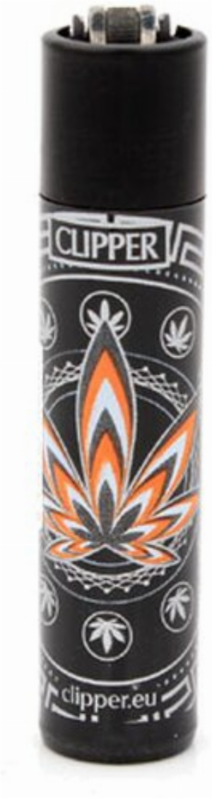 Clipper Feuerzeug Leaves 34 Orange 3v4