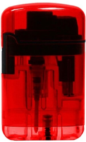 Easy Torch Feuerzeug Transparent Rot