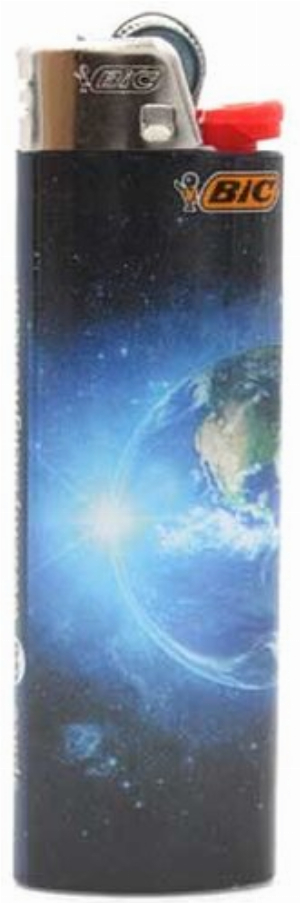BIC Feuerzeug Maxi Weltraum 6v8
