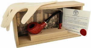 Vauen 175 Years Jubiläumspfeife Braun Glatt Nummer 153 von 175 mit Zertifikat, Pfeifenstopfer und Schmuckkiste