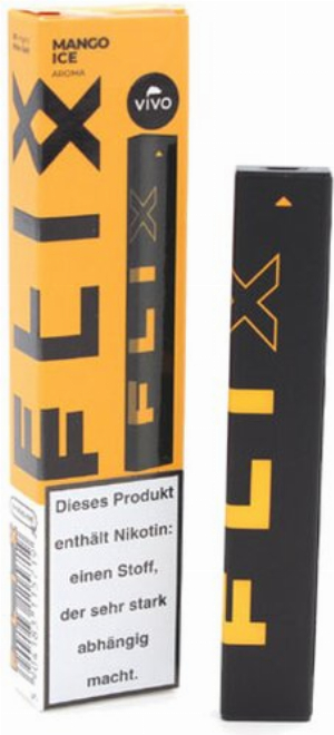 VIVO FLIX BAR Einweg E-Shisha Mango Ice 20mg/ml ca. 400 Züge