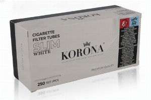 Korona Slim White Filterhülsen 250 Stk.