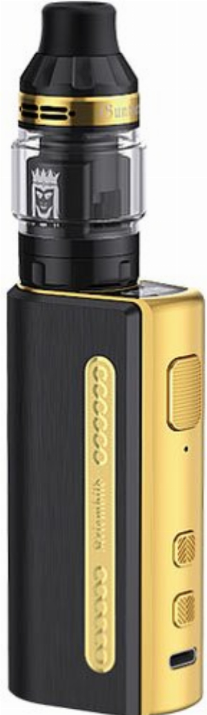 Kriemhild E-Zigarette 80 Watt im Set schwarz-gold