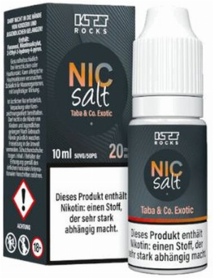 KTS Rocks Nic Salt Taba & Co. Exotic Nikotinsalz Liquid 20mg
