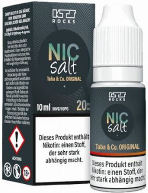 KTS Rocks Nic Salt Taba & Co. Original Nikotinsalz Liquid 20mg