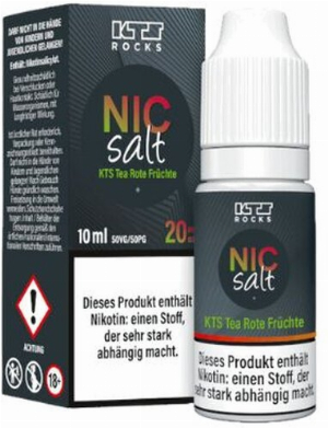 KTS Rocks Nic Salt Tea Rote Früchte Nikotinsalz Liquid 20mg