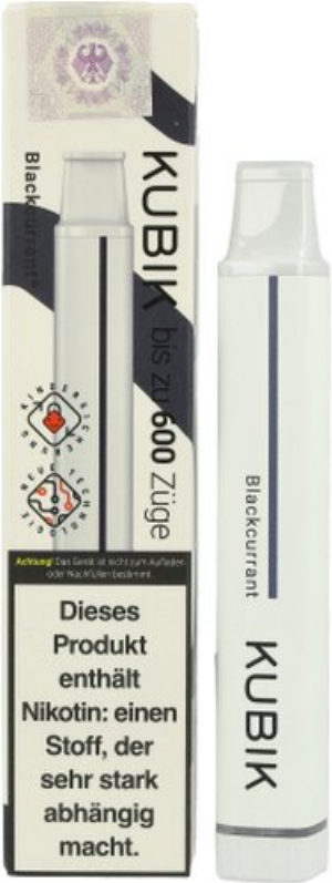 Kubik Einweg E-Zigarette Blackcurrant 20mg