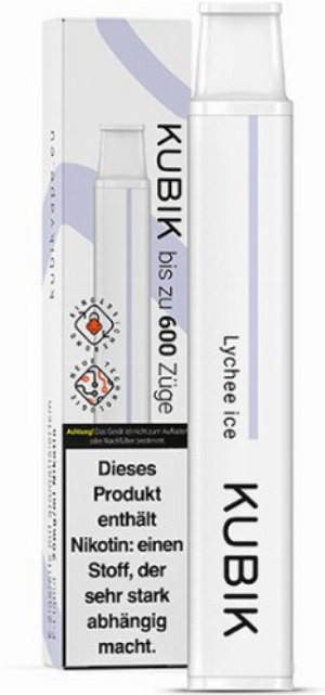 Kubik Einweg E-Zigarette Lychee Ice 20mg