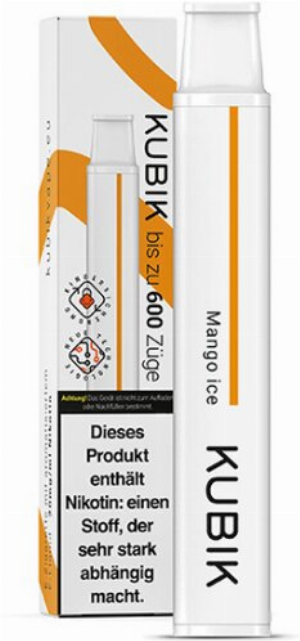 Kubik Einweg E-Zigarette Mango Ice 20mg