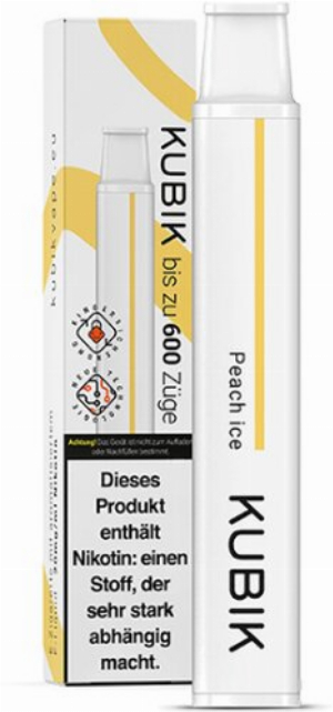 Kubik Einweg E-Zigarette Peach Ice 20mg
