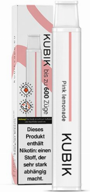 Kubik Einweg E-Zigarette Pink Lemonade 20mg