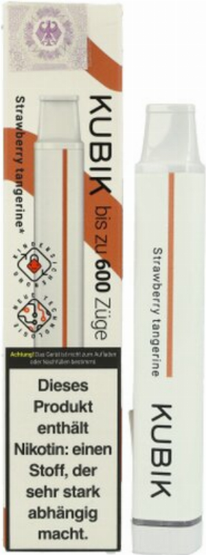 Kubik Einweg E-Zigarette Strawberry Tangerine 20mg