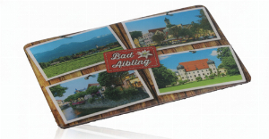 Kühlschrankmagnet Bad Aibling, Umgebung 4 verschiedene Ansichten 1 Stk.