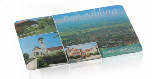 Kühlschrankmagnet Bad Aibling, Umgebung Grüße aus Bayern 1 Stk.