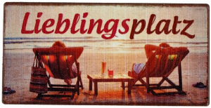 Kühlschrankmagnet Lieblingsplatz  10x5cm