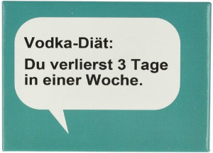 Kühlschrankmagnet Vodka-Diät: Du verlierst 3 Tage in einer Woche 9x6,5cm