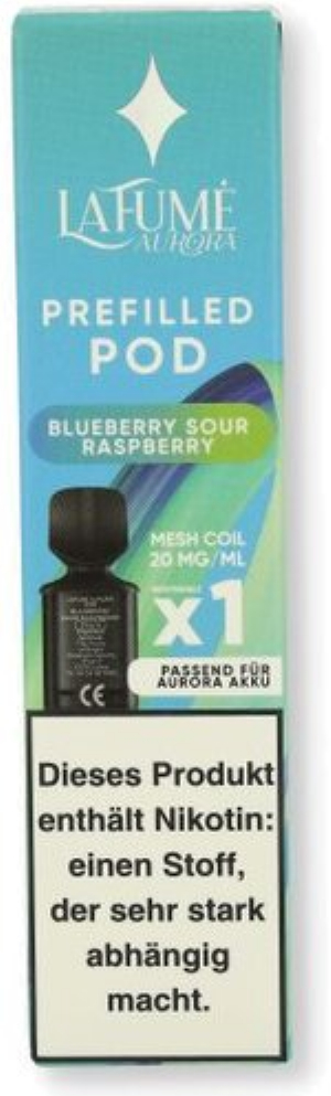 La Fume Aurora Prefilled Pod Blueberry Sour Raspberry 2ml 20mg
