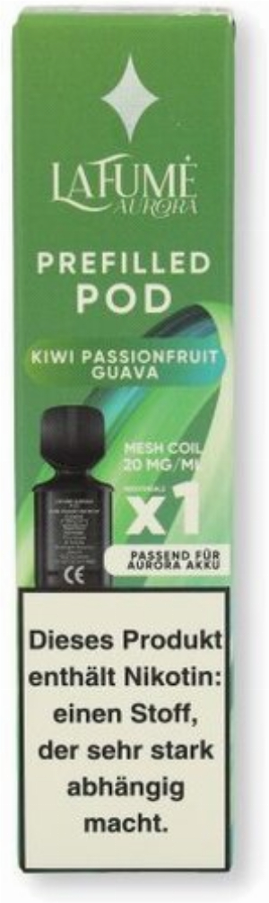 La Fume Aurora Prefilled Pod Kiwi Passionfruit Guava 2ml 20mg