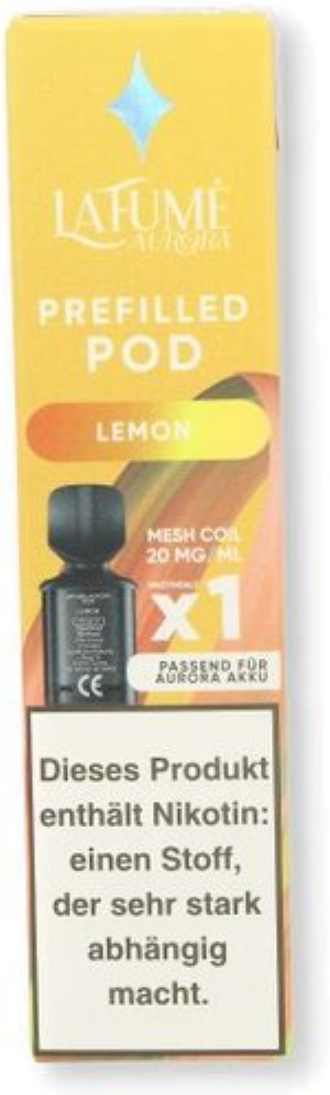 La Fume Aurora Prefilled Pod Lemon 20mg