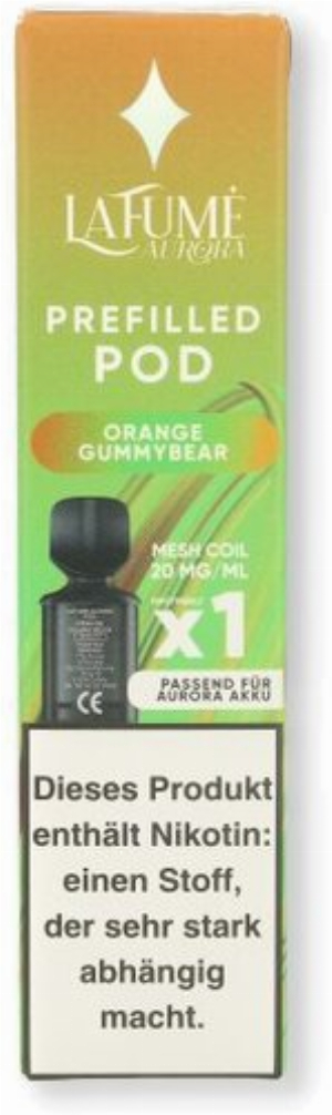 La Fume Aurora Prefilled Pod Orange Gummybear 20mg