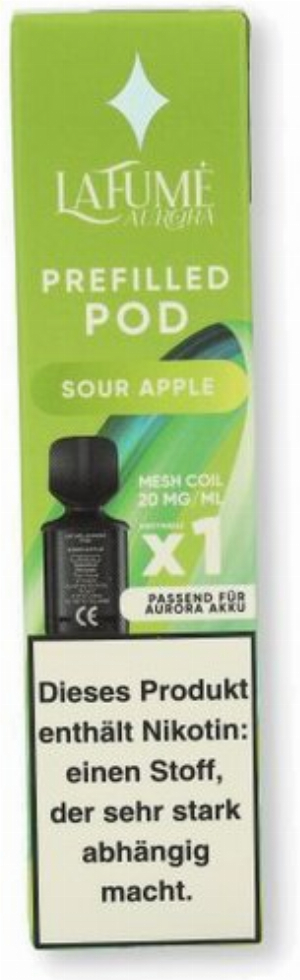 La Fume Aurora Prefilled Pod Sour Apple 2ml 20mg