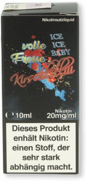 Lädla Juice volle Fresse Nikotinsalz Liquid Kirschlolliii Ice 10ml 20mg/ml
