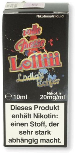 Lädla Juice volle Fresse Nikotinsalz Liquid Lädla´sEchter 10ml 20mg/ml