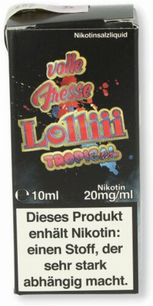 Lädla Juice volle Fresse Nikotinsalz Liquid Tropicallolliii 10ml 20mg/ml