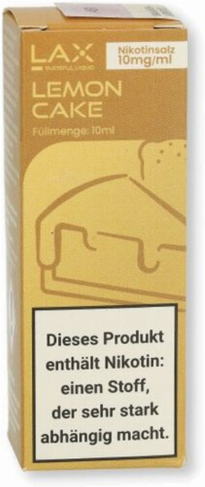 LAX Nikotinsalz Liquid Lemon Cake 10mg/ml