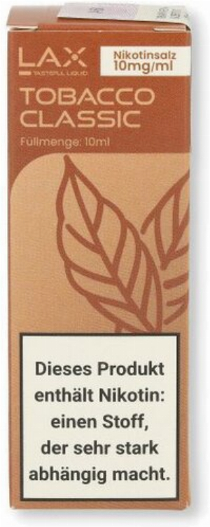 LAX Nikotinsalz Liquid Tobacco Classic 10mg/ml