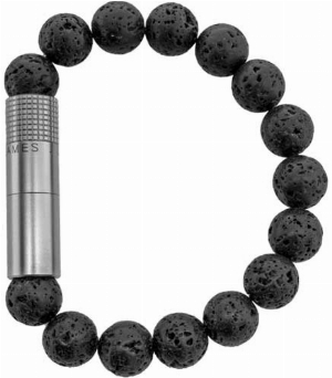 Le Fines Lames Armband Punch Bracelet S Lava 10mm