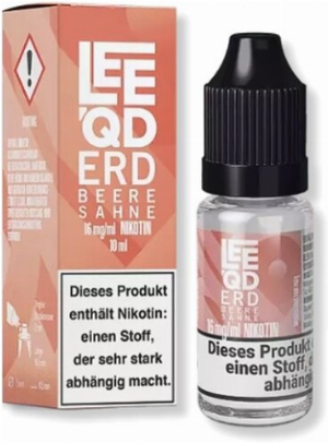 LEEQD Crazy Erdbeere Sahne 10ml 16mg Liquid